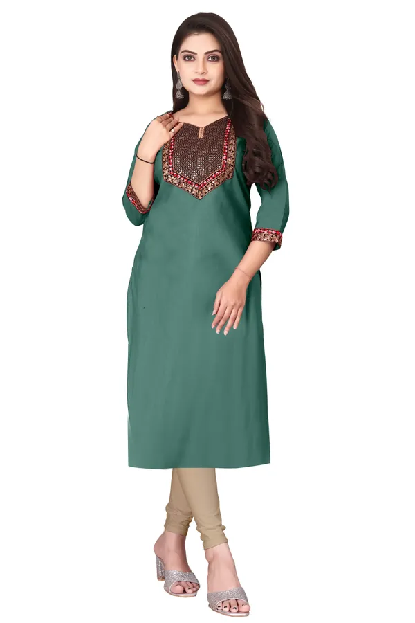 Green_Embroidered_Straight_Kurta_for_Women