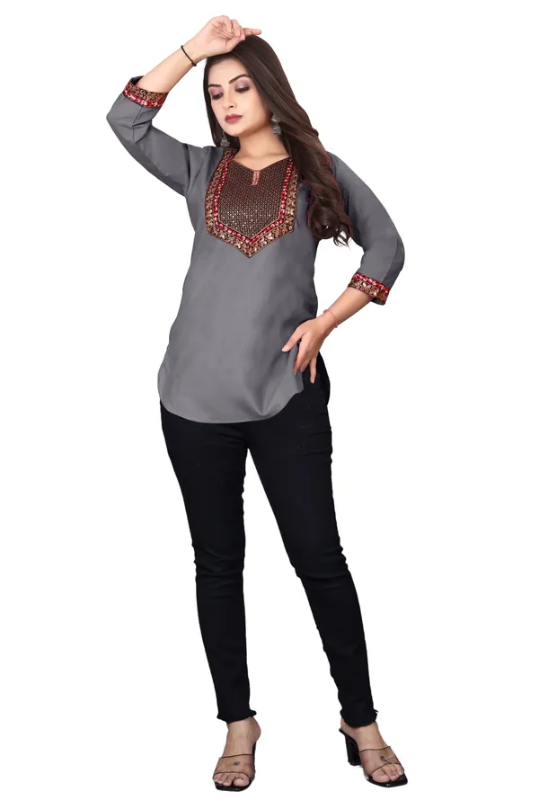 Grey_Embroidered_Straight_Kurti_for_Women