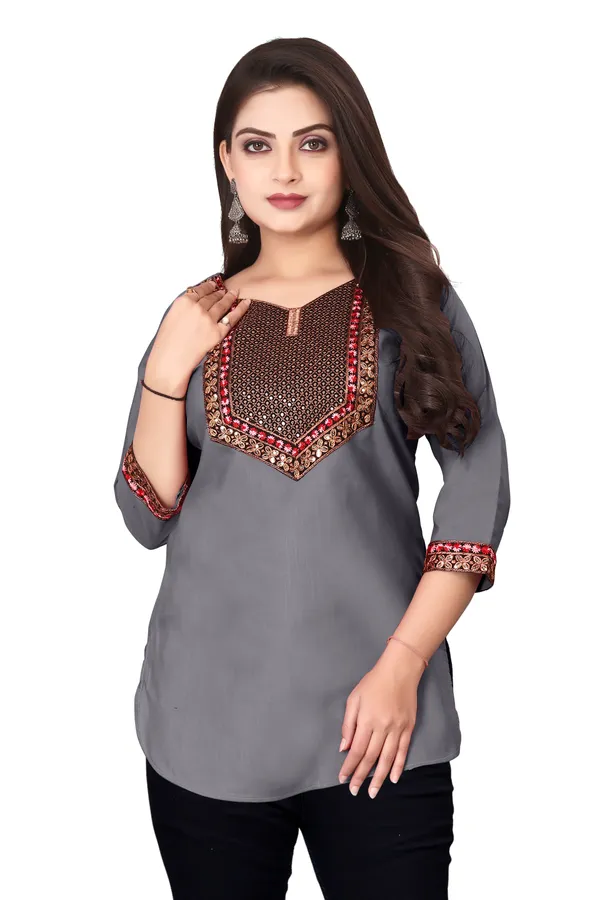 Grey_Embroidered_Straight_Kurti_for_Women