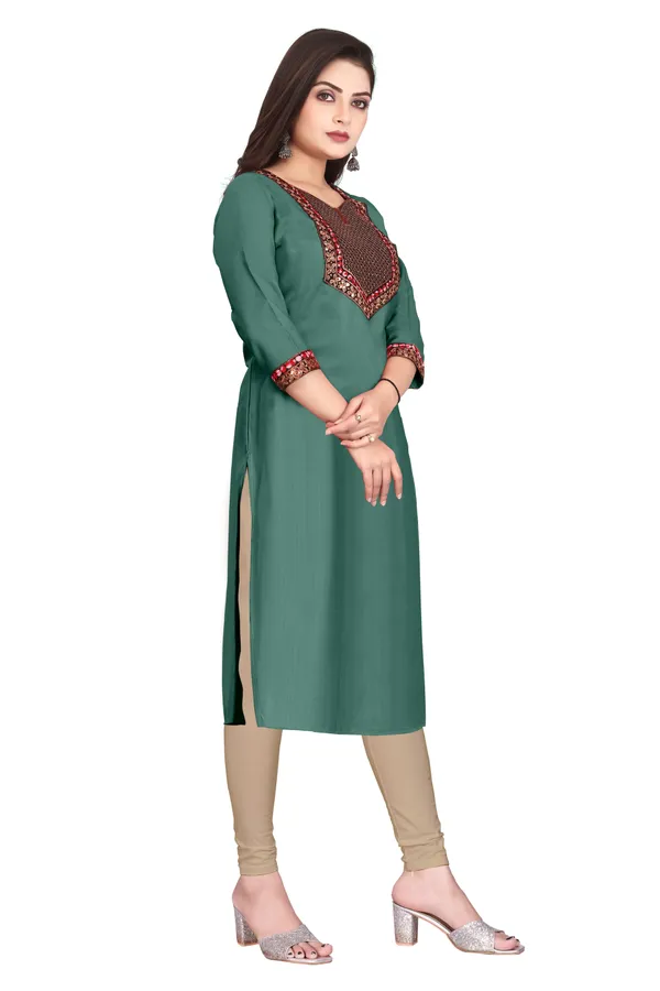 Green_Embroidered_Straight_Kurta_for_Women