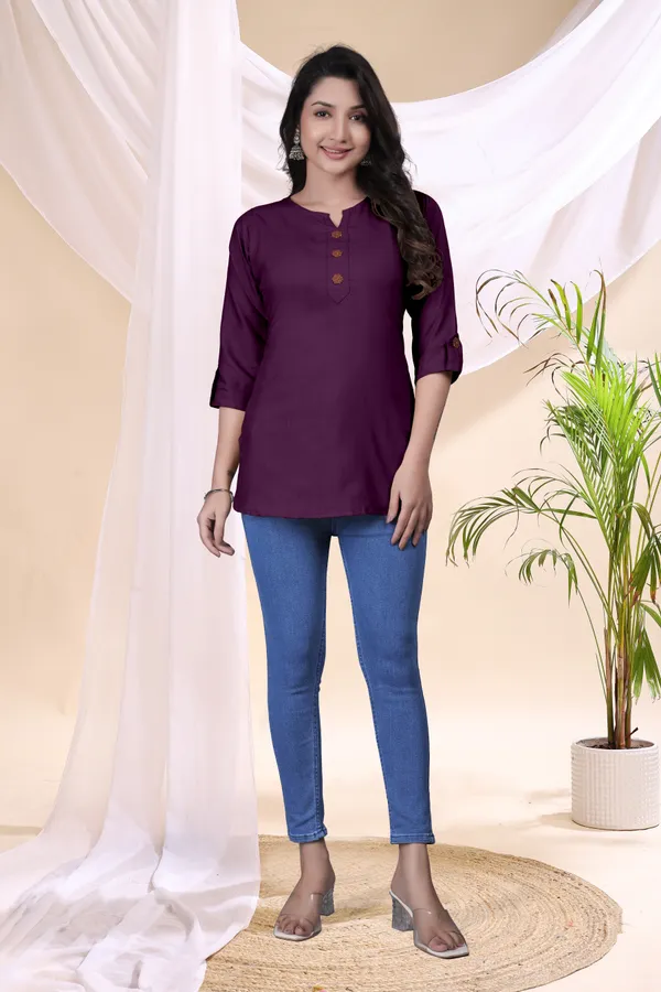 Purple_Straight_Fit_Kurti_for_Women