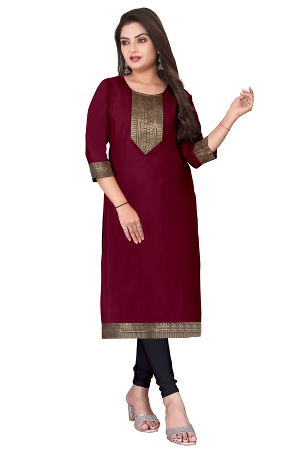 Maroon_Straight_Kurta_for_Women