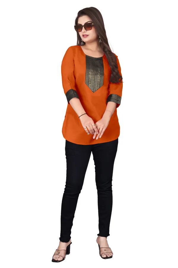 Orange_Printed_Straight_Kurta_for_Women
