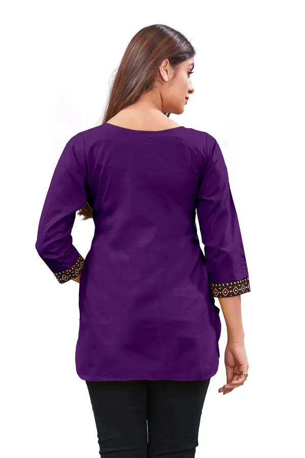 Purple_Straight_Kurti_for_Women