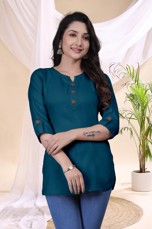 Teal_Solid_Regular_Fit_Tunic_Top_for_Women