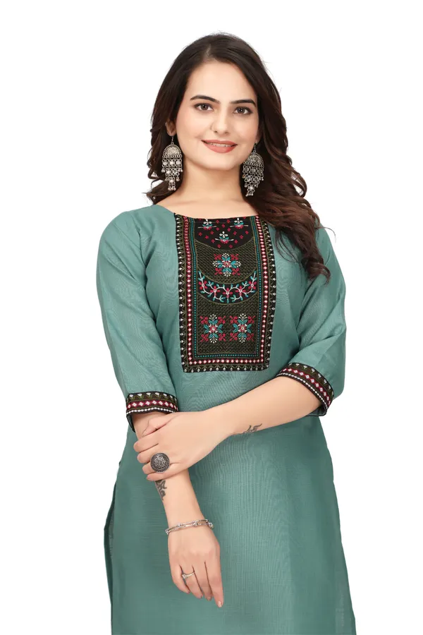 Green_Embroidered_Straight_Kurta_for_Women