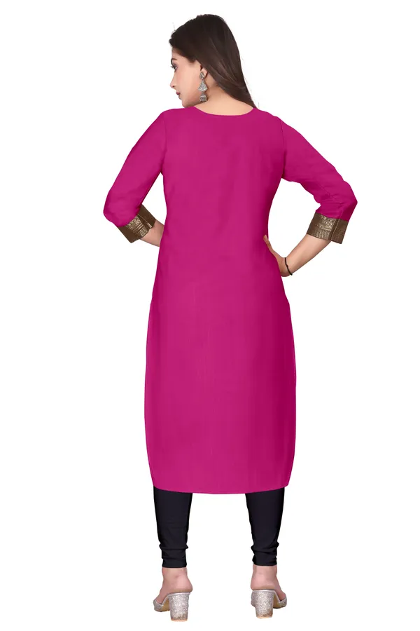 Magenta_Straight_Kurta_for_Women