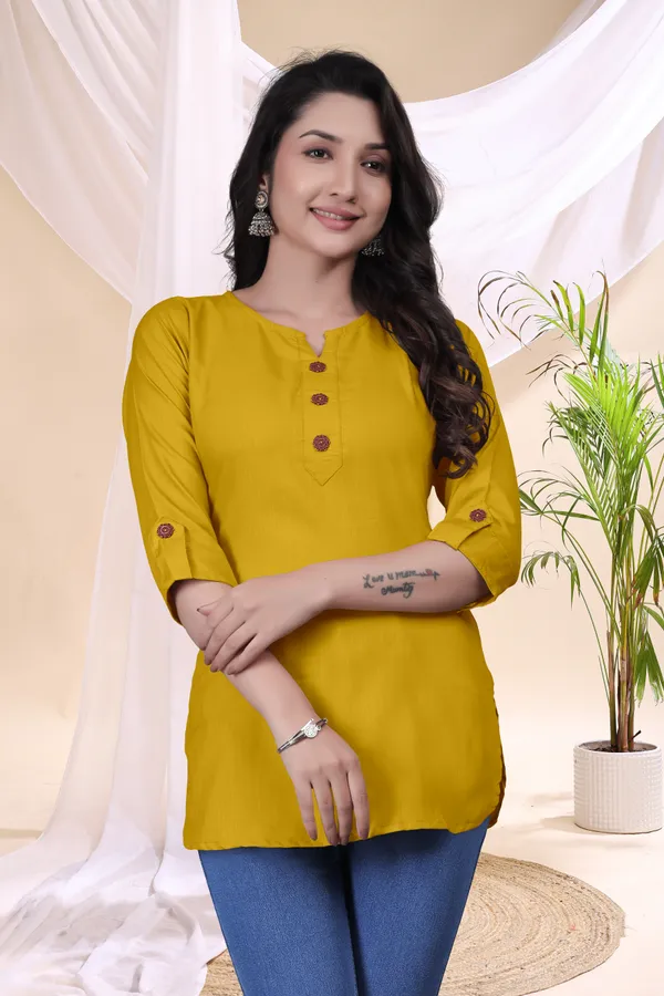 Mustard_Straight_Kurti_for_Women