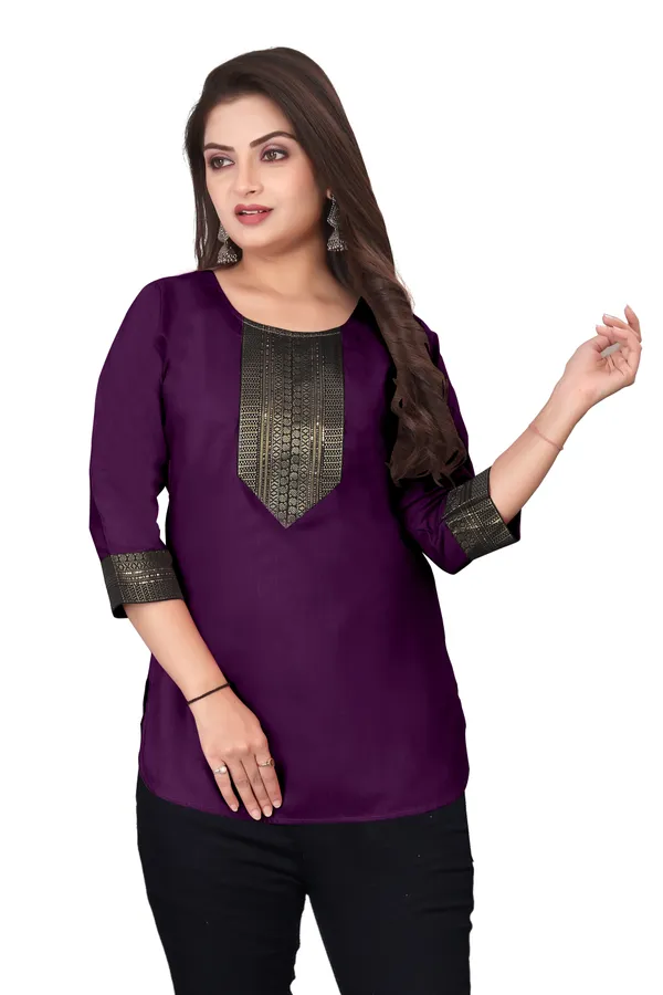 Purple_Straight_Fit_Kurti_for_Women