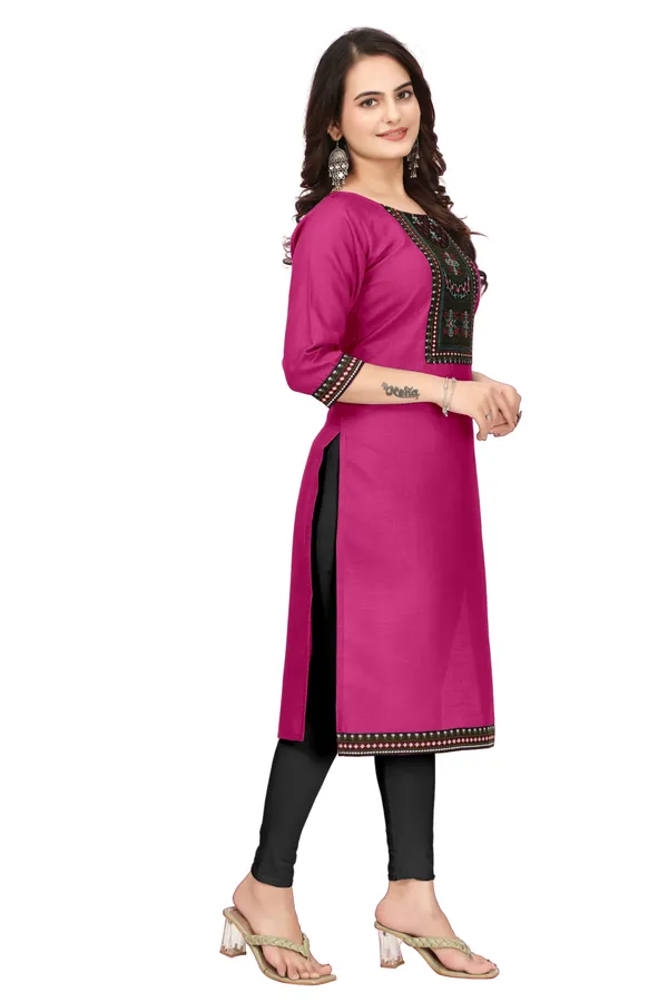 Magenta_Embroidered_Straight_Kurta_for_Women