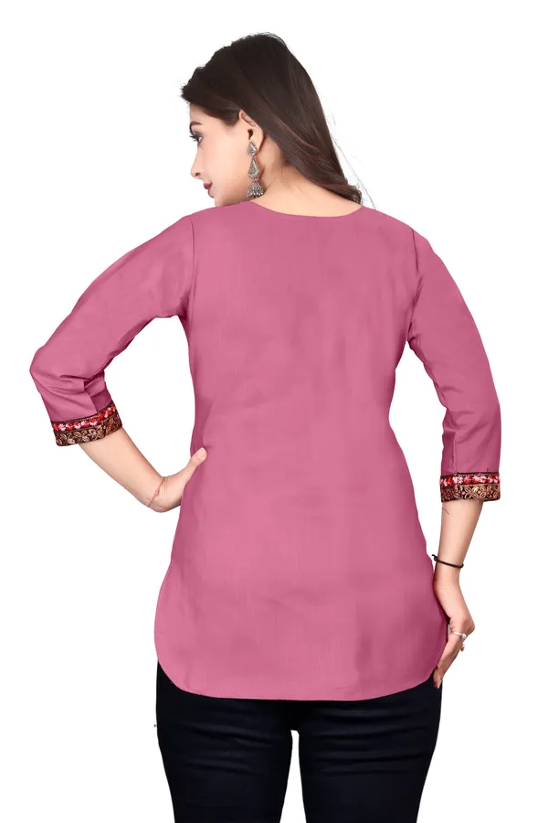 Mauve_Embroidered_Straight_Kurti_for_Women