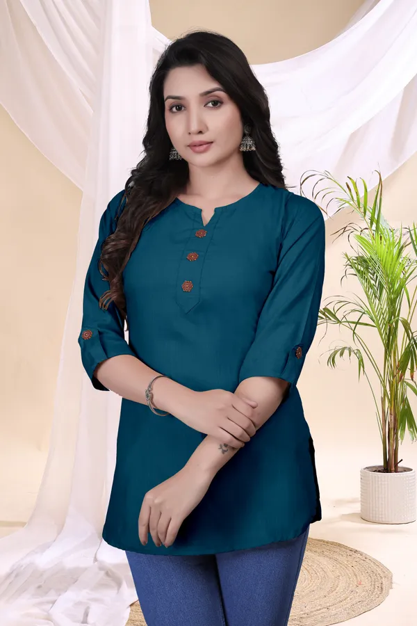 Teal_Solid_Regular_Fit_Tunic_Top_for_Women