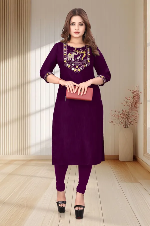 Purple_Embroidered_Straight_Kurta_Set_for_Women