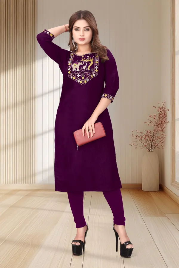 Purple_Embroidered_Straight_Kurta_Set_for_Women