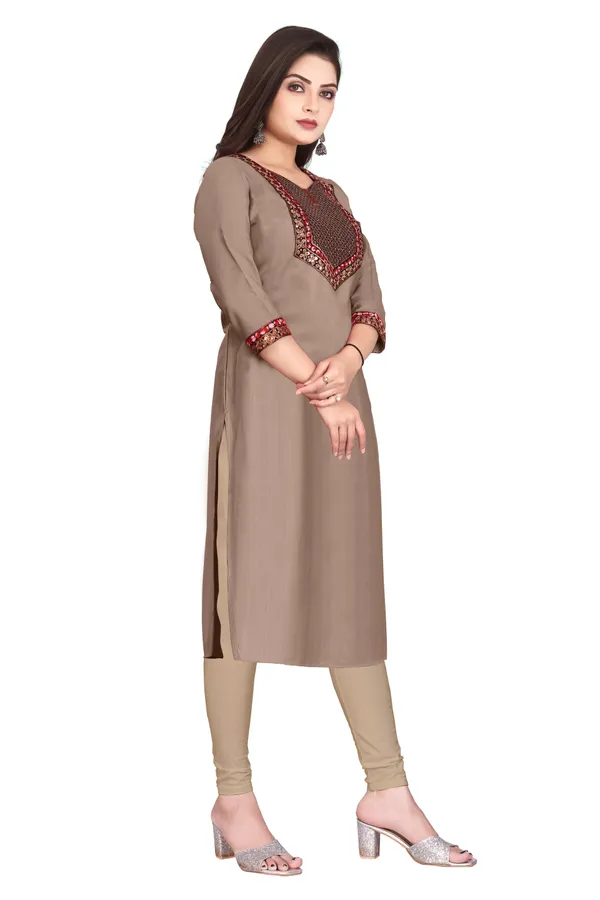 Brown_Embroidered_Straight_Kurta_for_Women