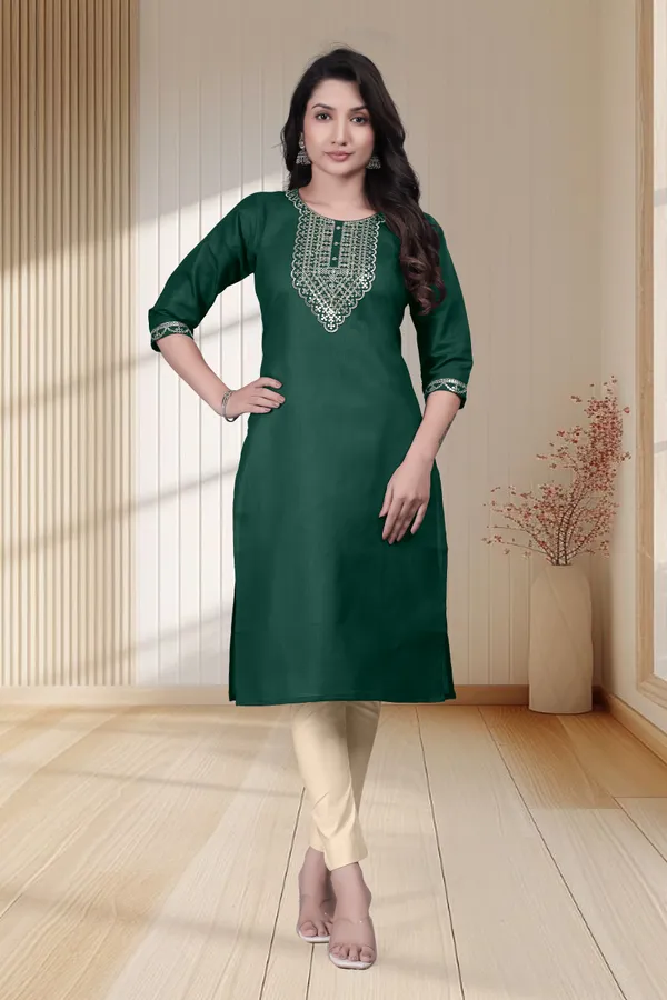 Green_Embroidered_Straight_Kurta_for_Women