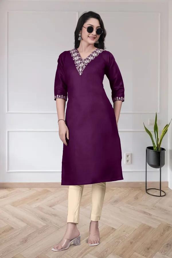 Purple_Embroidered_Straight_Kurta_for_Women