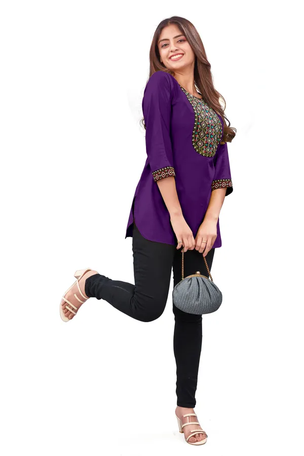 Purple_Straight_Kurti_for_Women