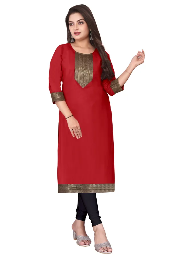 Red_Straight_Kurta_for_Women