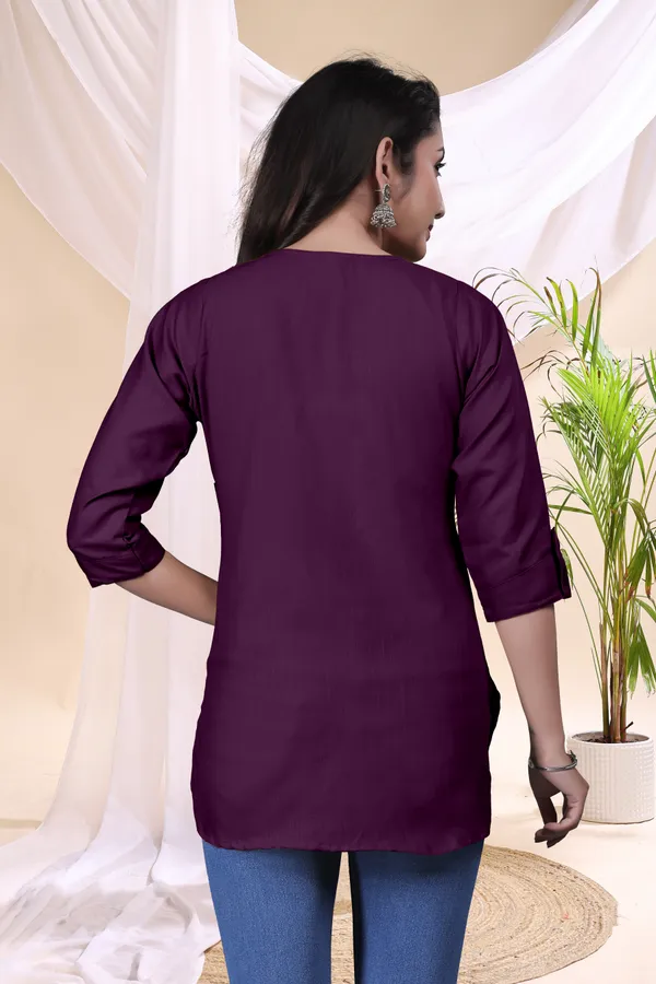 Purple_Straight_Fit_Kurti_for_Women