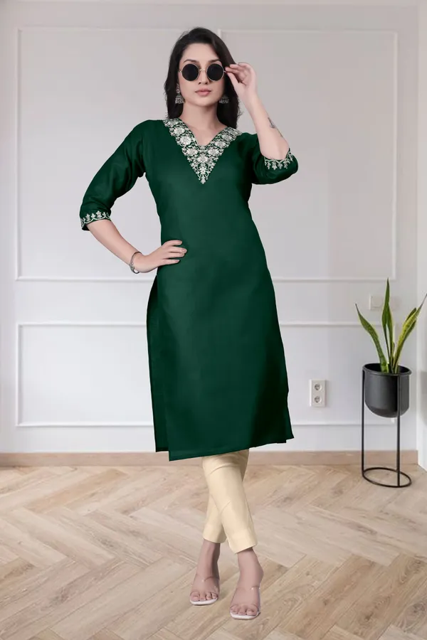 Green_Embroidered_Straight_Kurta_for_Women