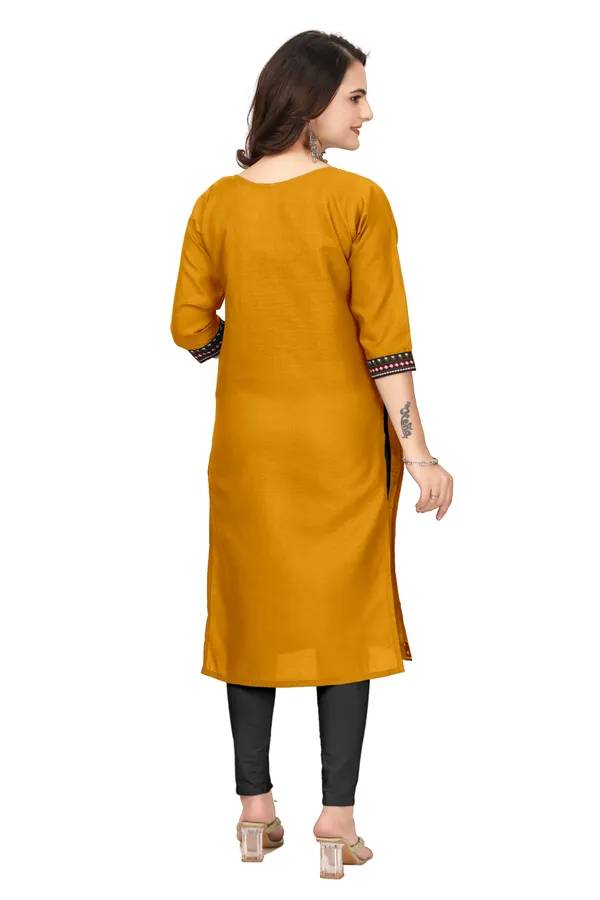 Mustard_Embroidered_Straight_Kurta_for_Women