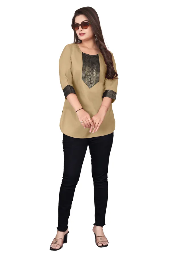 Beige_Straight_Kurti_for_Women