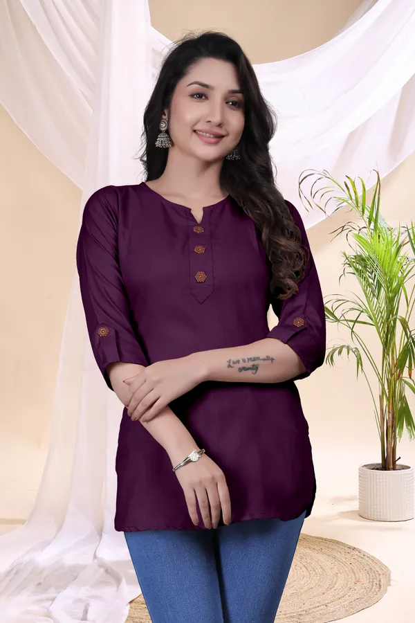 Purple_Straight_Fit_Kurti_for_Women