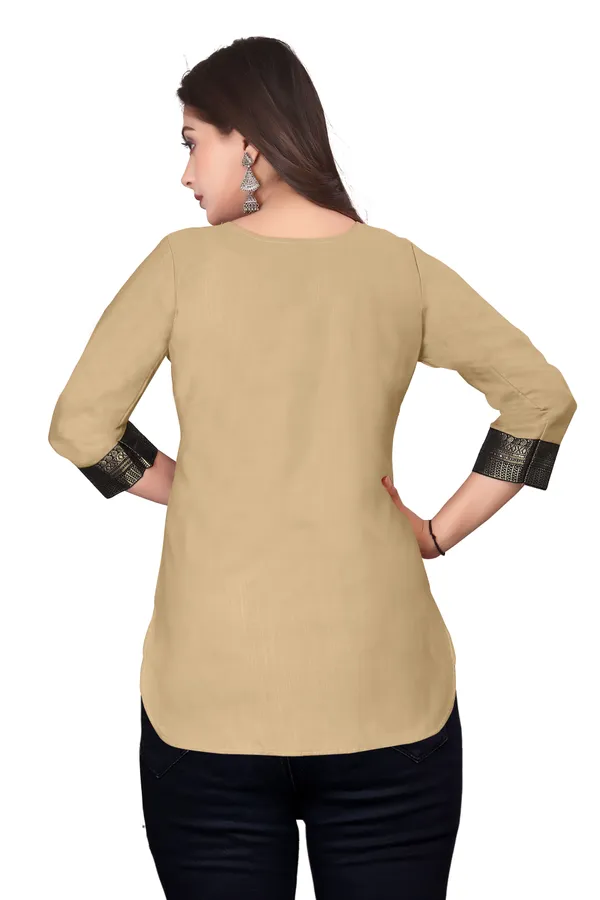 Beige_Straight_Kurti_for_Women