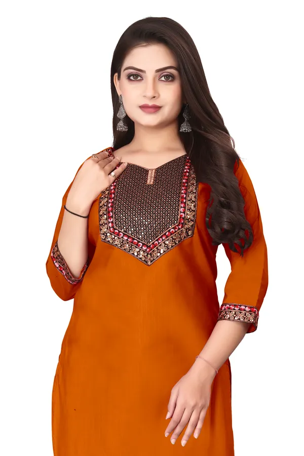 Orange_Embellished_Straight_Kurta_for_Women