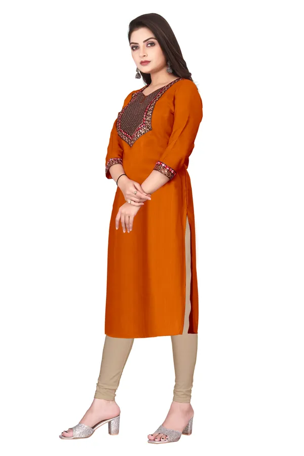 Orange_Embellished_Straight_Kurta_for_Women