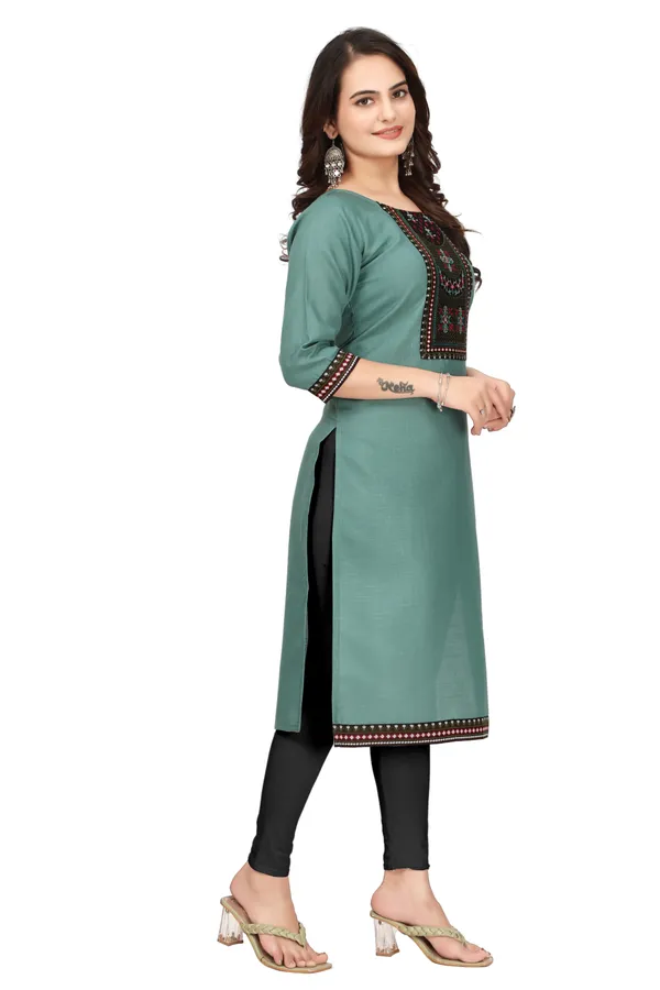 Green_Embroidered_Straight_Kurta_for_Women
