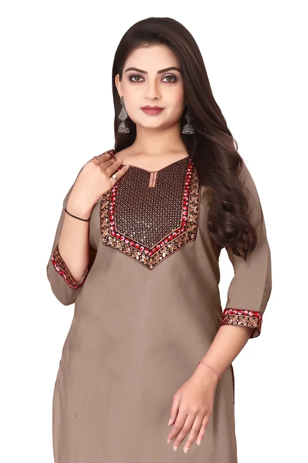 Brown_Embroidered_Straight_Kurta_for_Women