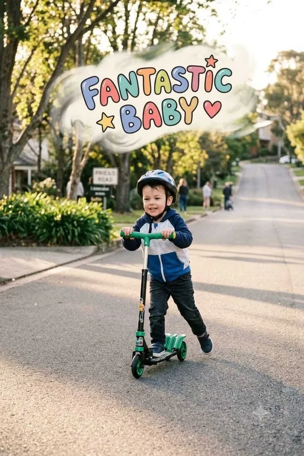 Fantasticbaby_3-Wheel_Scooter_with_Adjustable_Handlebar,_Colorful_Design_&_Sturdy_Wheels_Kids_Scooter_(Green,_Pack_of_1)