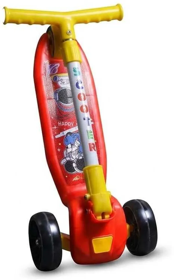 Fantasticbaby_3-Wheel_Scooter_with_Adjustable_Handlebar,_Colorful_Design_&_Sturdy_Wheels_Kids_Scooter_(Red,_Pack_of_1)