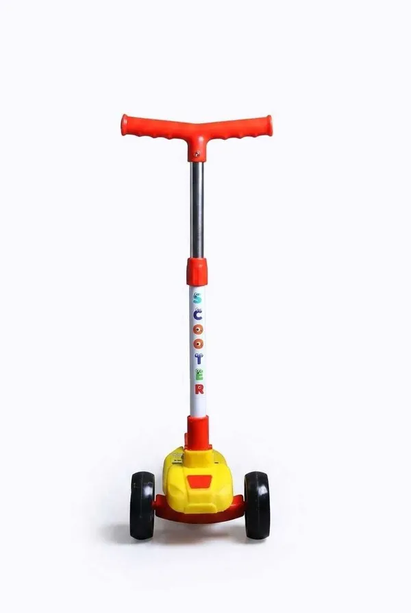 Fantasticbaby_3-Wheel_Scooter_with_Adjustable_Handlebar,_Colorful_Design_&_Sturdy_Wheels_Kids_Scooter_(Yellow,_Pack_of_1)