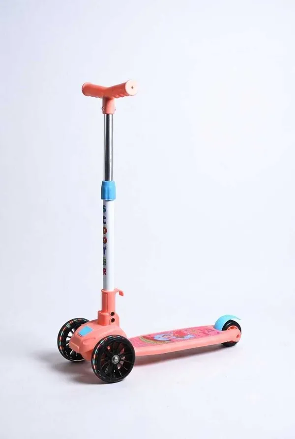 Fantasticbaby_3-Wheel_Scooter_with_Adjustable_Handlebar,_Colorful_Design_&_Sturdy_Wheels_Kids_Scooter_(Pink,_Pack_of_1)
