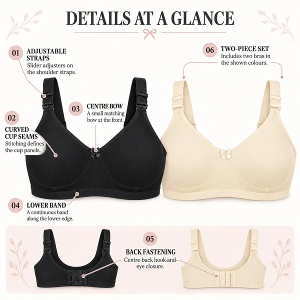 Black_And_Beige_Molded_Cup_Bras_for_Women
