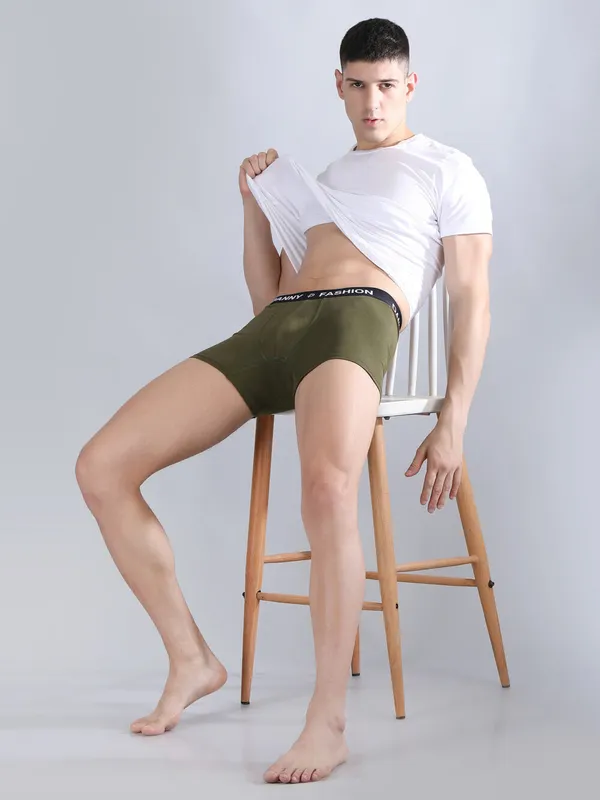 Danny_Fashion_Mens_Breathable_Trunk_In_Olive_Green_Colour