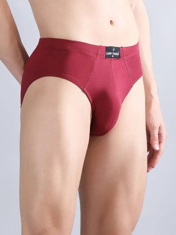 Danny_Fashion_Mid_Brief_In_Maroon_Colour