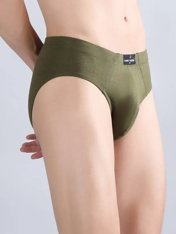 Danny_Fashion_Mid_Brief_In_Olive_Green_Colour