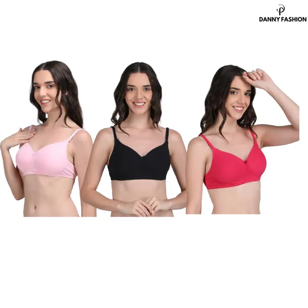 Padded_Bra_In_Combo_Pack_Of_3_Colour_Pink_Black_Light_Pink