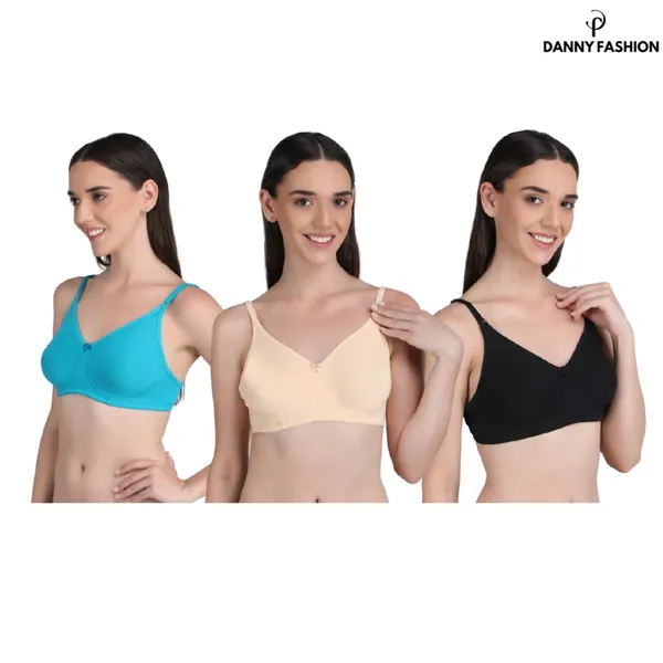 Non_Padded_Bra_In_Combo_Pack_Of_3_Colour_Skin_Sky_Blue_Black