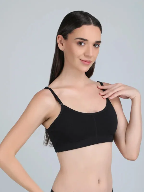 Medium_Impact_Padded_Kuki_Sports_Bra_Thin_Strap_In_Combo_Pack_Of_3_Colour_Pink_Black_Light_Pink