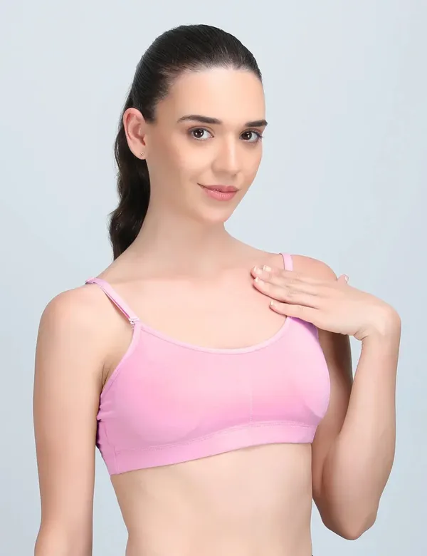 Medium_Impact_Padded_Kuki_Sports_Bra_Thin_Strap_In_Combo_Pack_Of_3_Colour_Pink_Black_Light_Pink