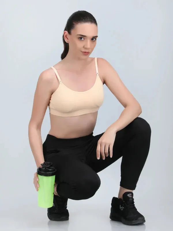 Medium_Impact_Padded_Kuki_Sports_Bra_Thin_Strap_In_Skin_Colour