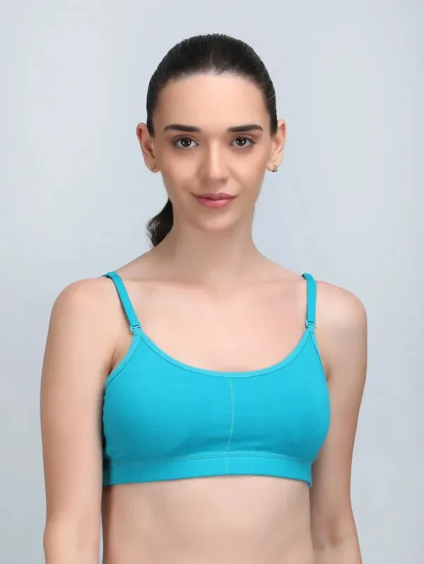 Medium_Impact_Padded_Kuki_Sports_Bra_Thin_Strap_In_Sky_Blue_Colour