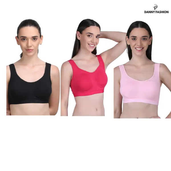Medium_Impact_Padded_Sports_Bra_In_Combo_Pack_Of_3_Colour_Pink_Black_Light_Pink
