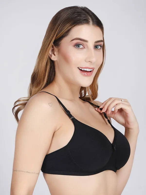 Danny_Fashion_Premium_Padded_Bra_Smooth_Comfortable_Stretch_Fit_Black_Darkpink_Lightpink