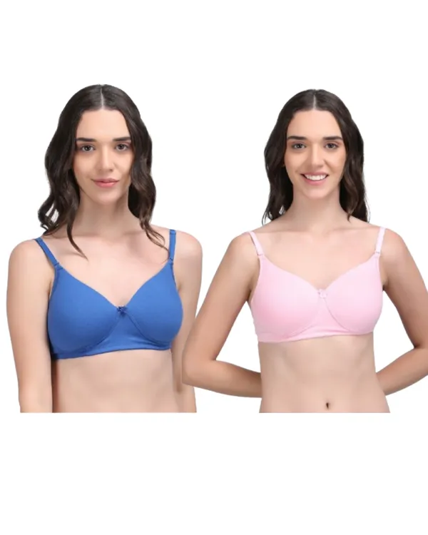 Danny_Fashion_Women_S_2_Pcs_Combo_95_Cotton_5_Spandex_Padded_Bra_Soft_Stretch_Full_Coverage_Bra